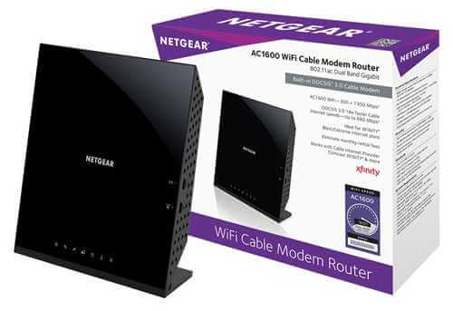 NETGEAR AC1600 (16x4) WiFi Cable Modem Router