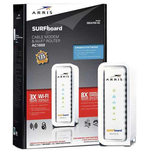 ARRIS SURFboard SBG6700AC DOCSIS 3.0 Cable Modem