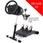 Deluxe Racing Steering Wheel stand for Thrustmaster T300RS (PS4) TX458 (Xbox One) TX Leather, T150 and TMX! Original Wheel Stand Pro Stand V2. Wheel and Pedals not included