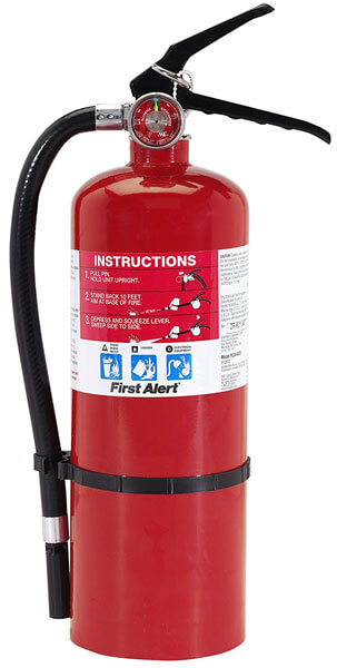 First Alert FE3A40GR Heavy Duty Plus Fire Extinguisher Red
