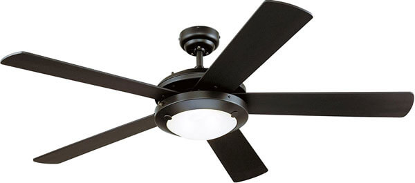 Westinghouse 7801665 Comet Two-Light 52-Inch Reversible Five-Blade Indoor Ceiling Fan