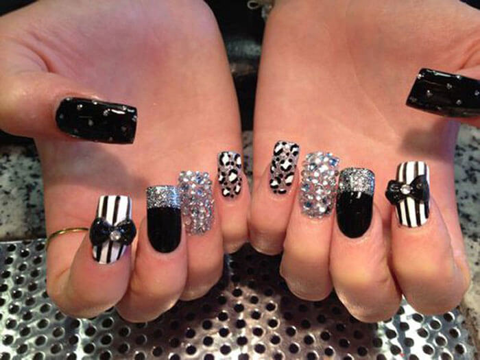 Glam Night best cool nail designs