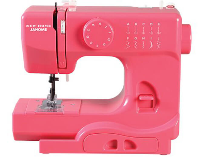Janome Pink 10-Stitch Portable, Compact Sewing Machine