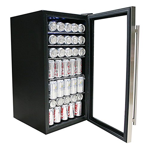 Whynter BR-130SB Beverage Refrigerator with Internal Fan, Stainless Steel