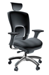 GM Seating Ergolux Genuine Leather Executive Hi Swivel Chair