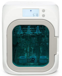 UviCube UV Sterilizer, Sanitizer & Dryer for Baby Bottles, Toys, Electronics & More, Rocket Gray
