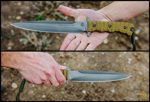 Selecting a fixed or folding blade depending on anticipated exercise